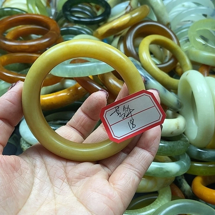 蛇纹石玉手镯未镶嵌＃*华