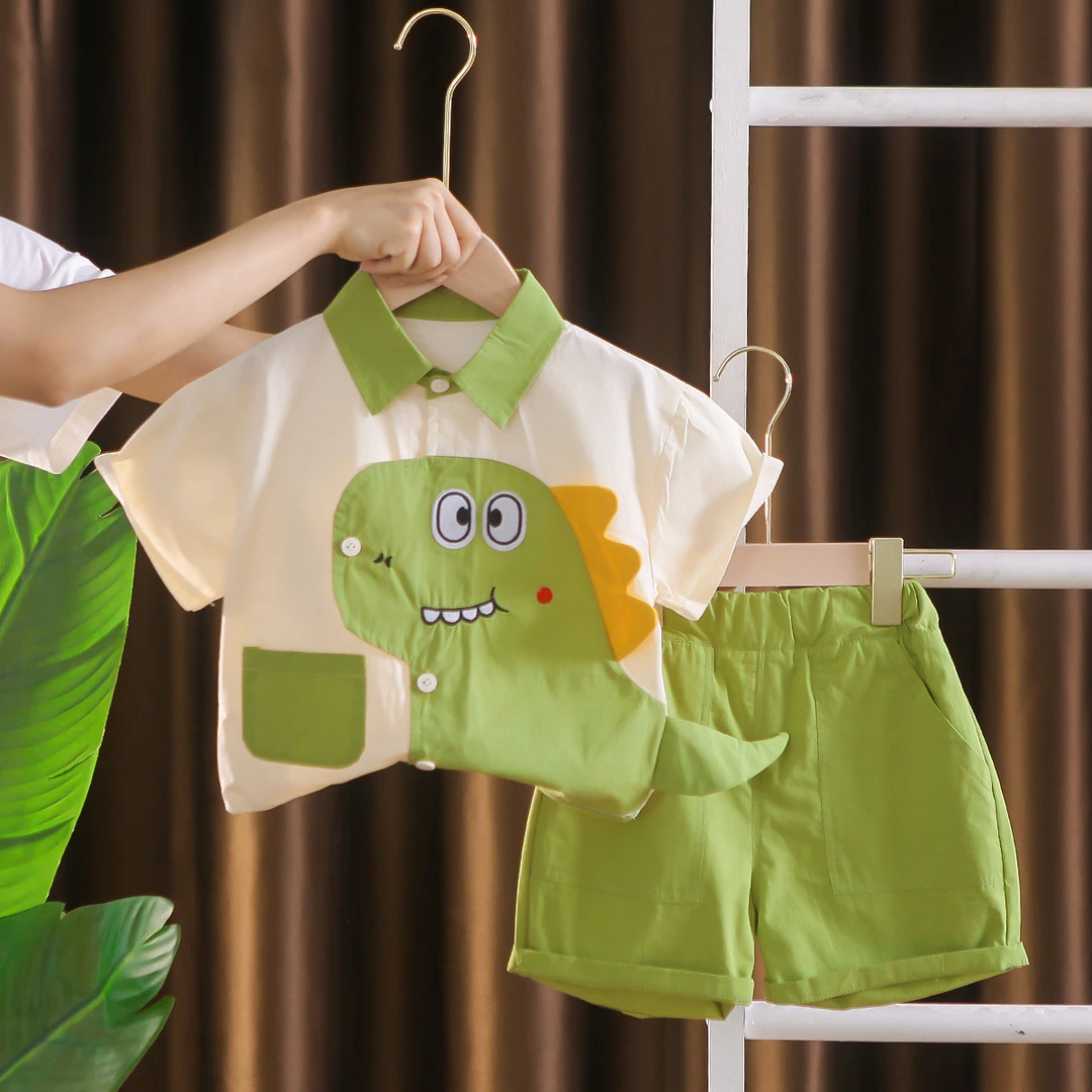【阳宝家】男童夏装套装0-1-2-3-4岁半宝宝童装6-7-8-9个月婴儿衣服