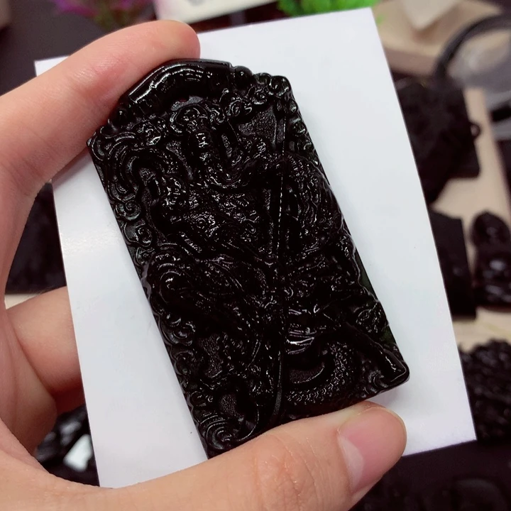 东*宏天然a货钢琴黑挂件