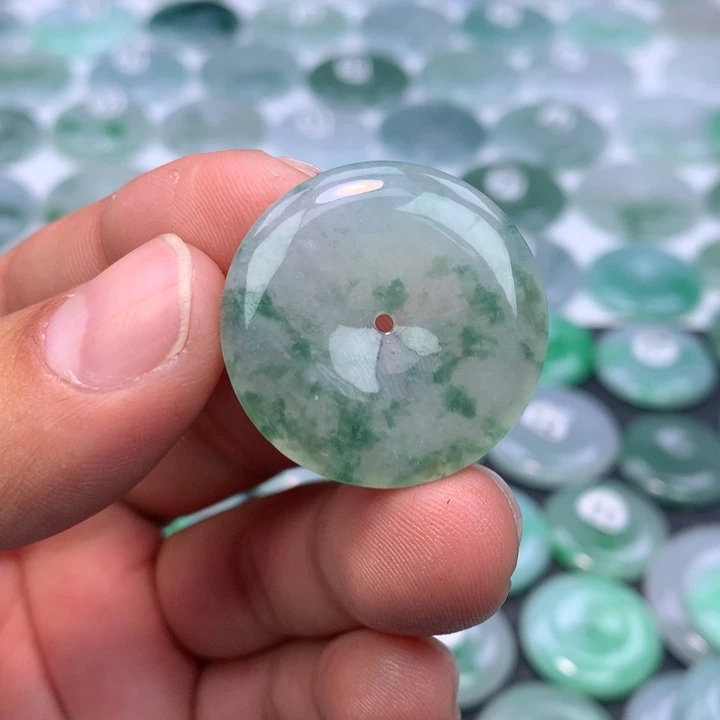 颈饰未镶嵌翡翠缅甸天然A货翡翠29,5-5.7