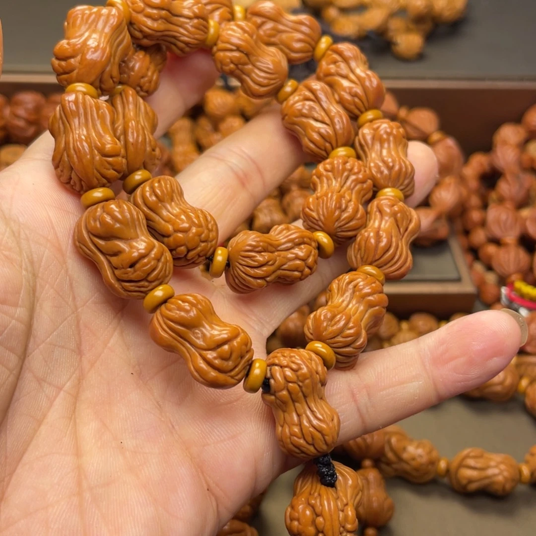 军****手串桃核龙纹桃核13