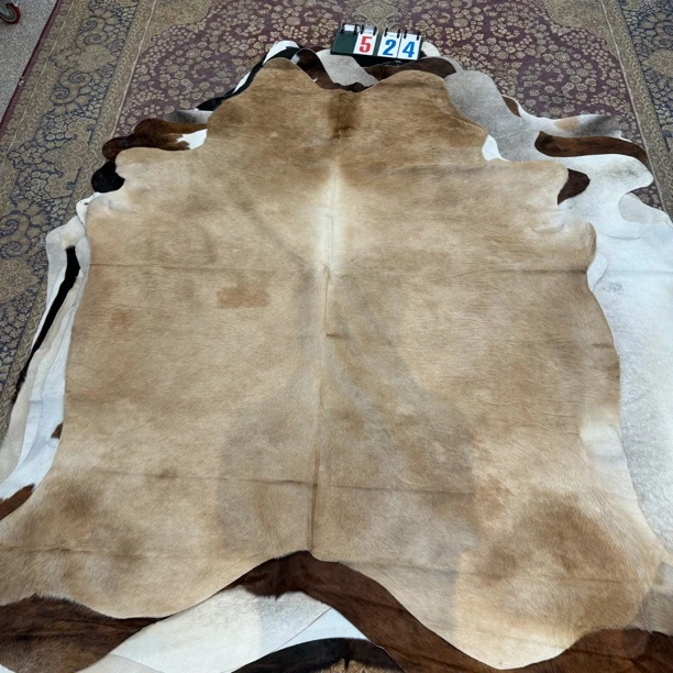 【本尼家】K524 240x190cm专拍牛皮地毯家用轻奢