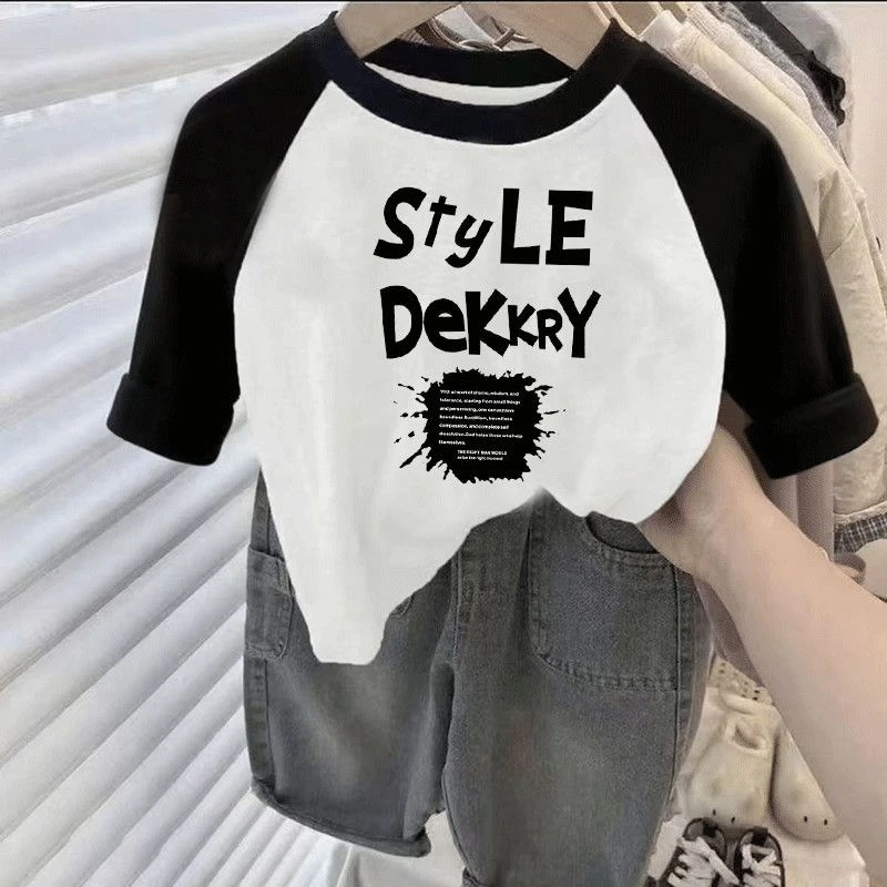 中小童新款秋季童装男童卡通儿童宝宝卡通印花长袖休闲百搭打底衣