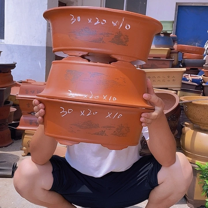 紫砂花盆紫砂花盆