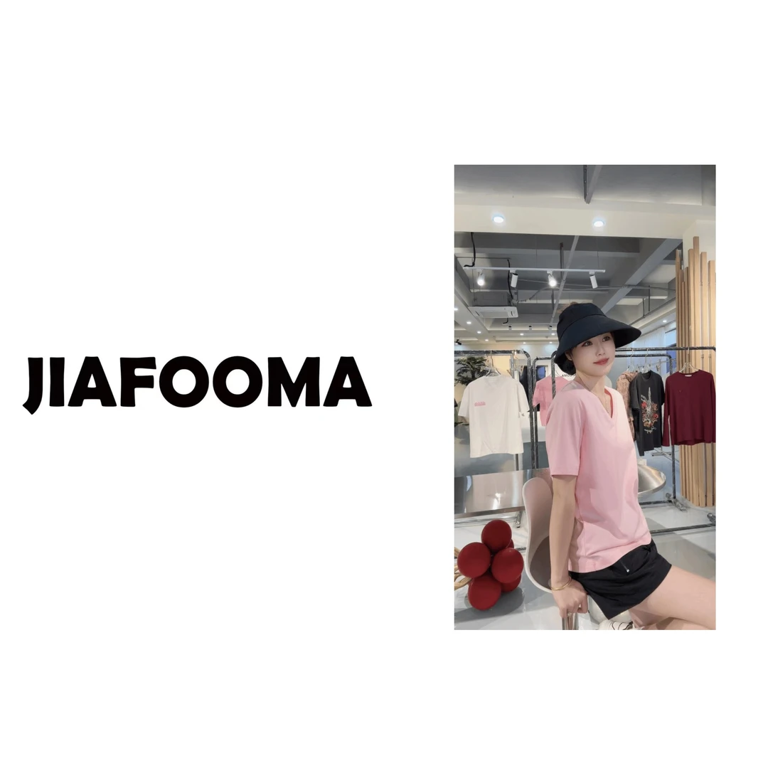 2024夏季新款V领短袖T恤女款韩版宽松百搭纯色休闲半袖体恤上衣