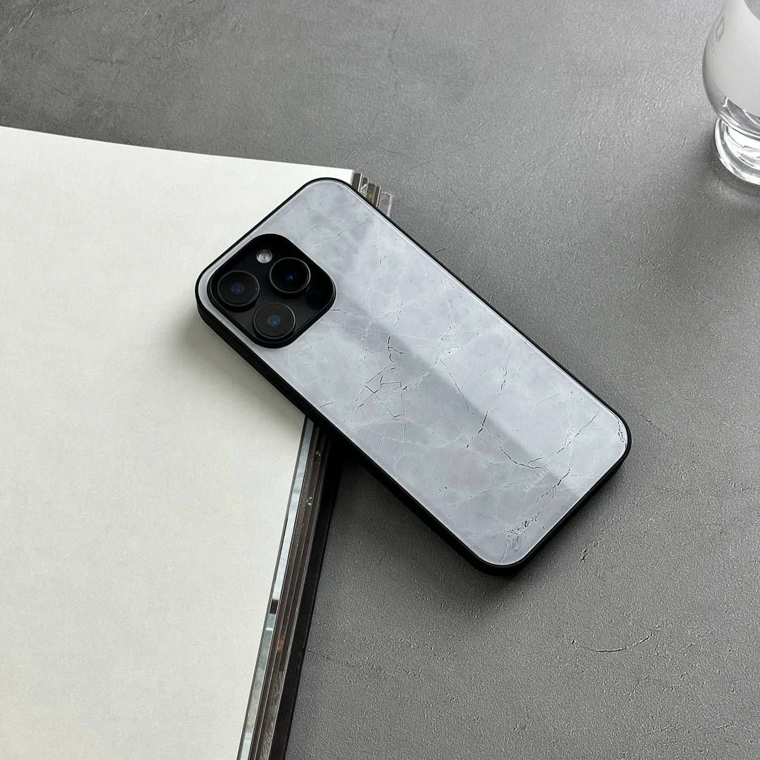 《月白汝瓷》新中式适用于16promax苹果手机壳15promax高级感手机壳