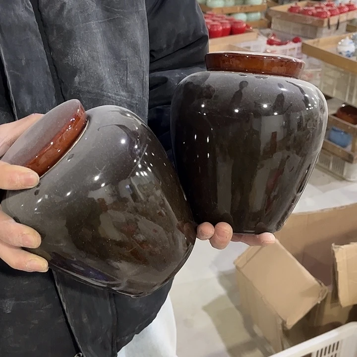 摆件陶瓷茶叶罐密封罐家用