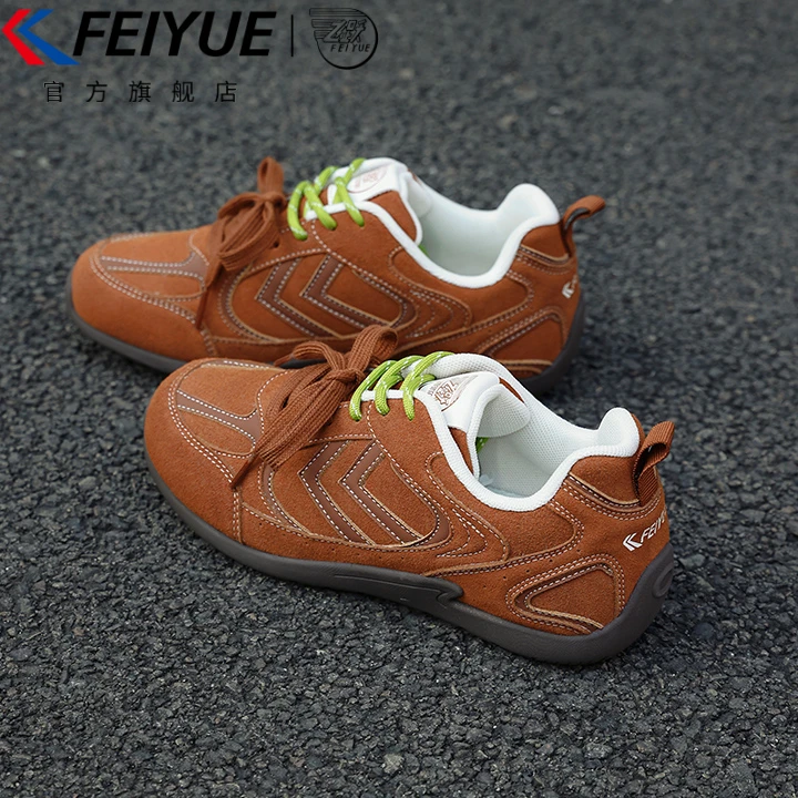 feiyue/飞跃女鞋休闲赛车鞋女2025秋冬新款透气薄底运动德训鞋子