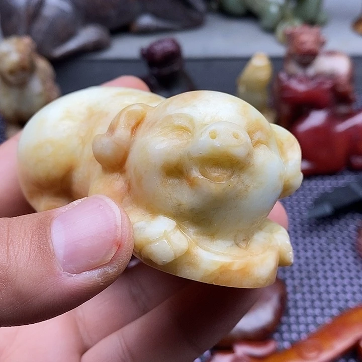 蛇纹石玉合金颈饰