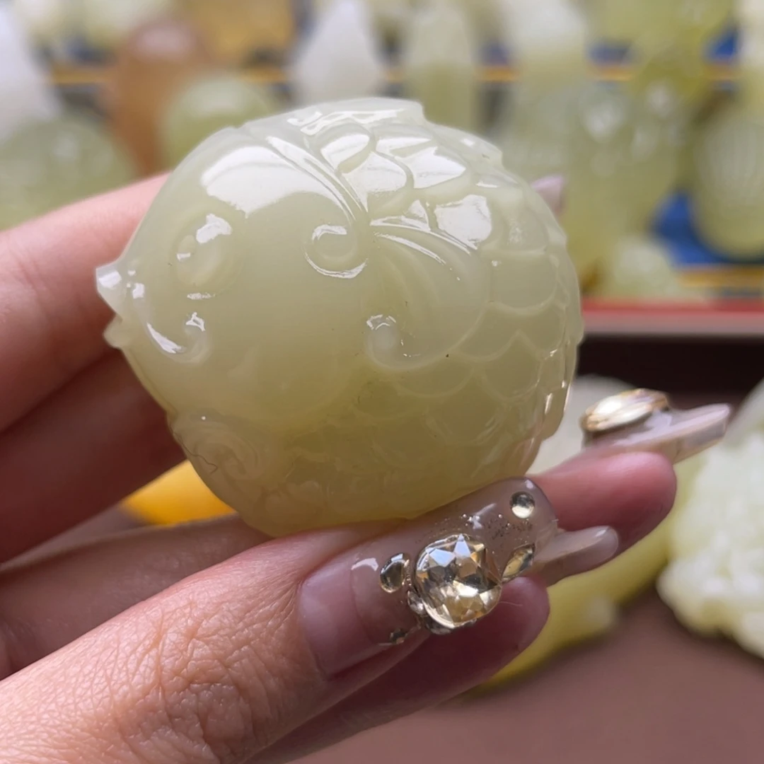 快***菇玉天然桌面摆放摆件
