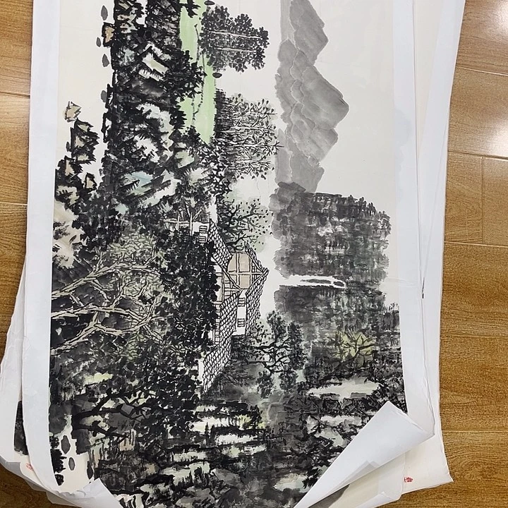 喜***跑姜奇老师山水作品