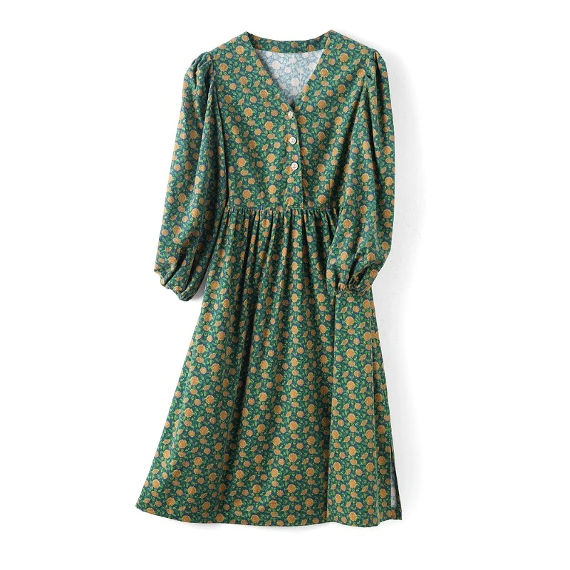 29718【熠系列】V领连衣裙2501003