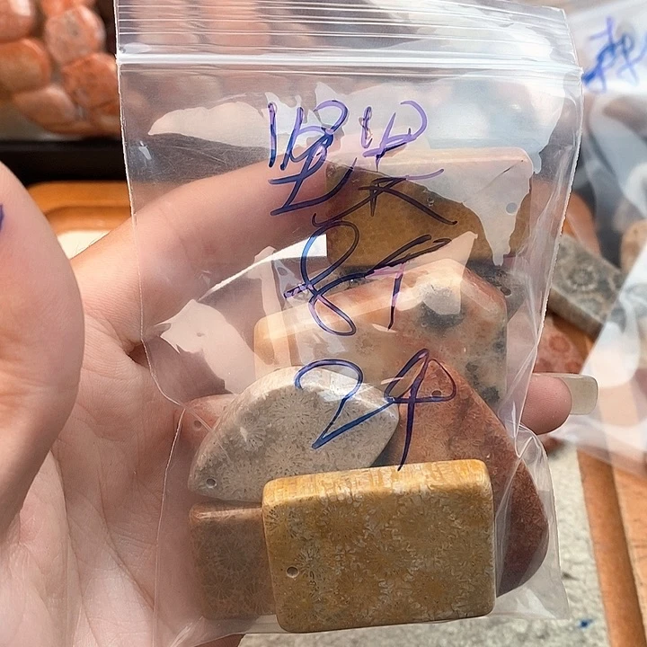 硅化玉颈饰未镶嵌坚*?