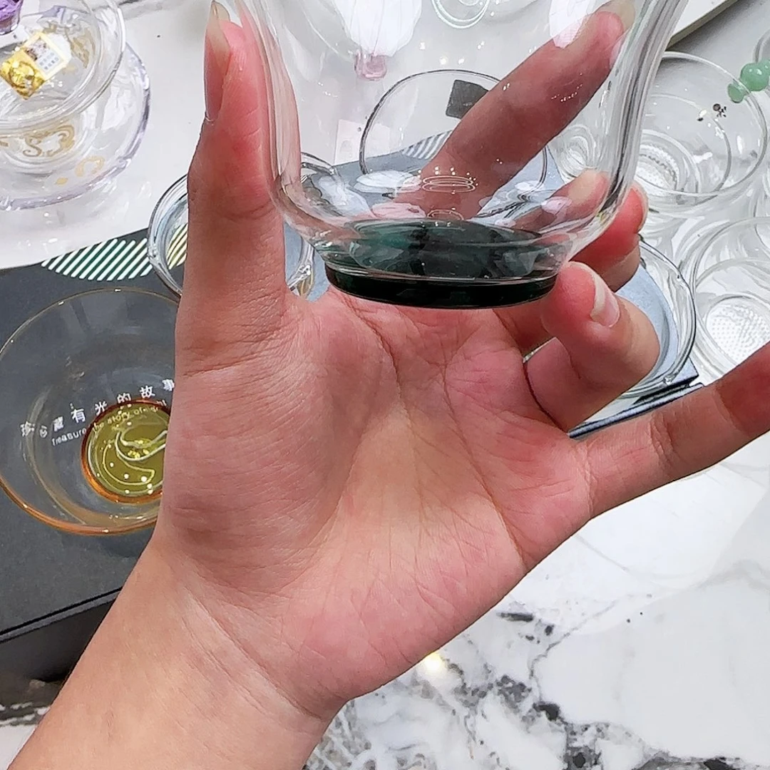 心***良禾器清杯墨绿主人杯