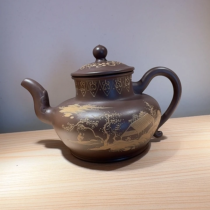 紫砂茶壶用****0宜兴原矿手工紫砂壶