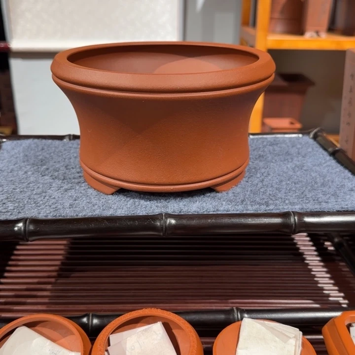 紫砂花盆原矿紫泥