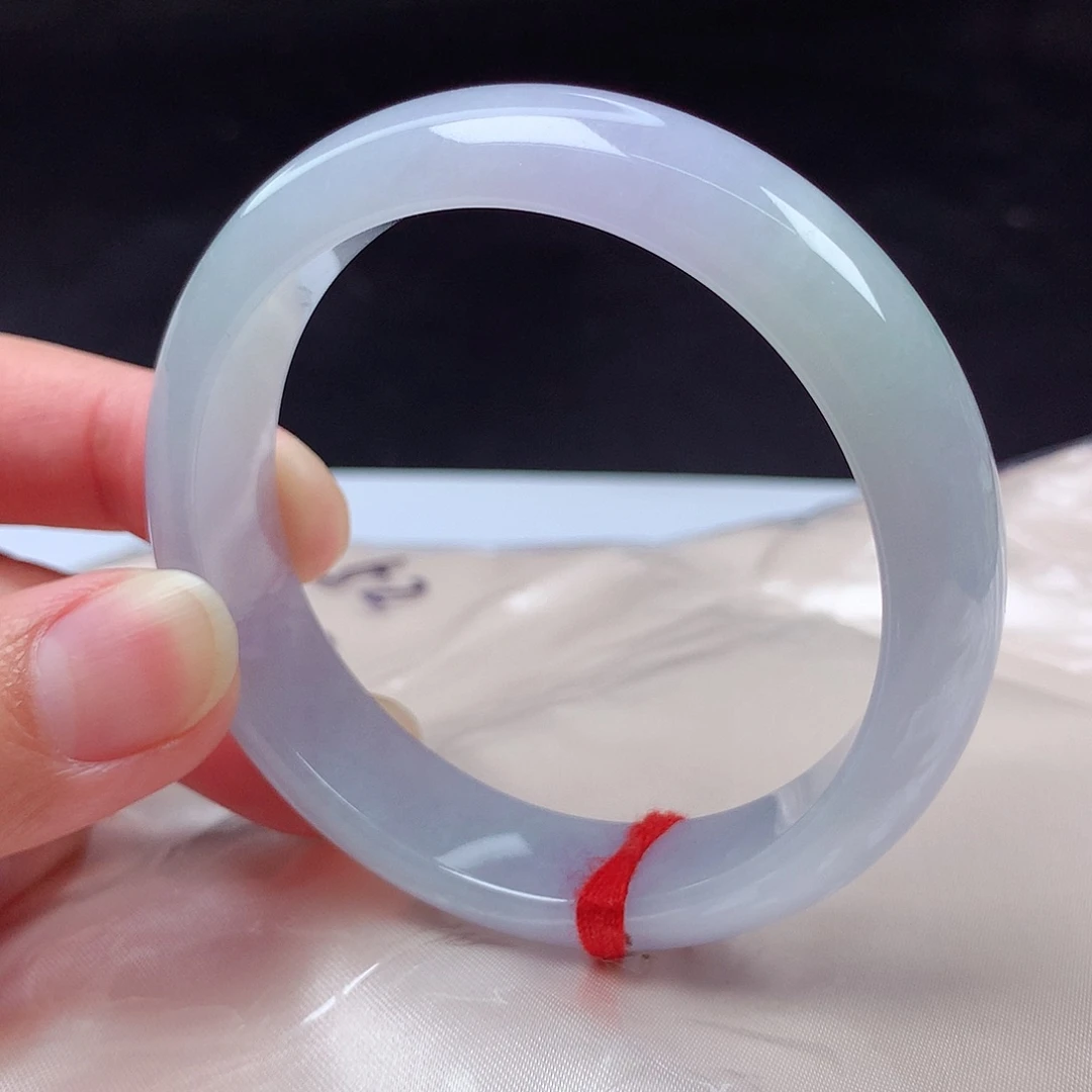 翡翠未镶嵌手镯52圈d5246