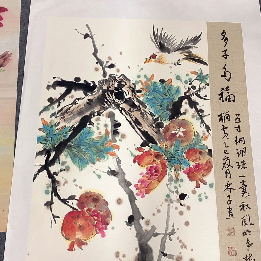 国画国画手绘作品