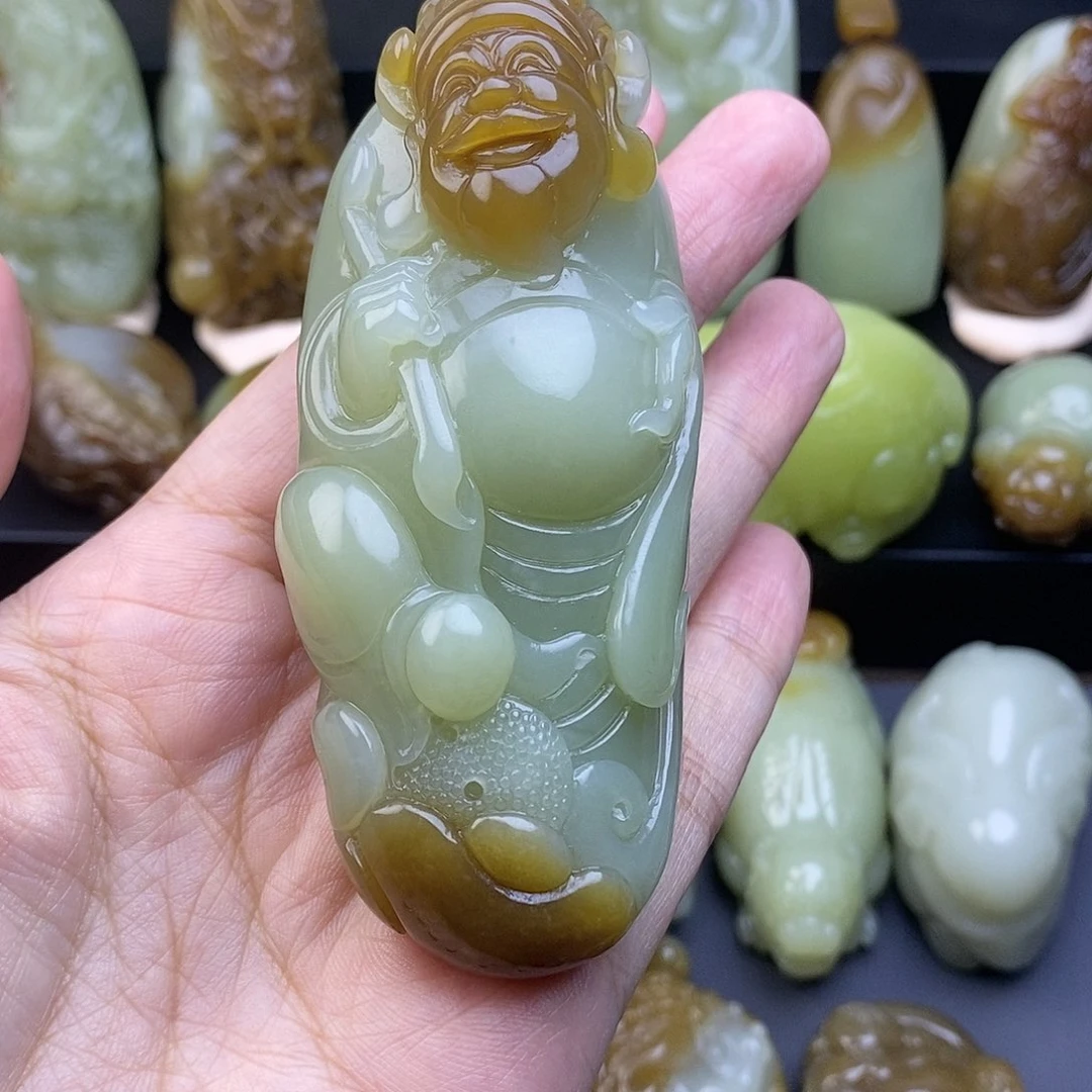 未镶嵌和田玉把件厚****Y