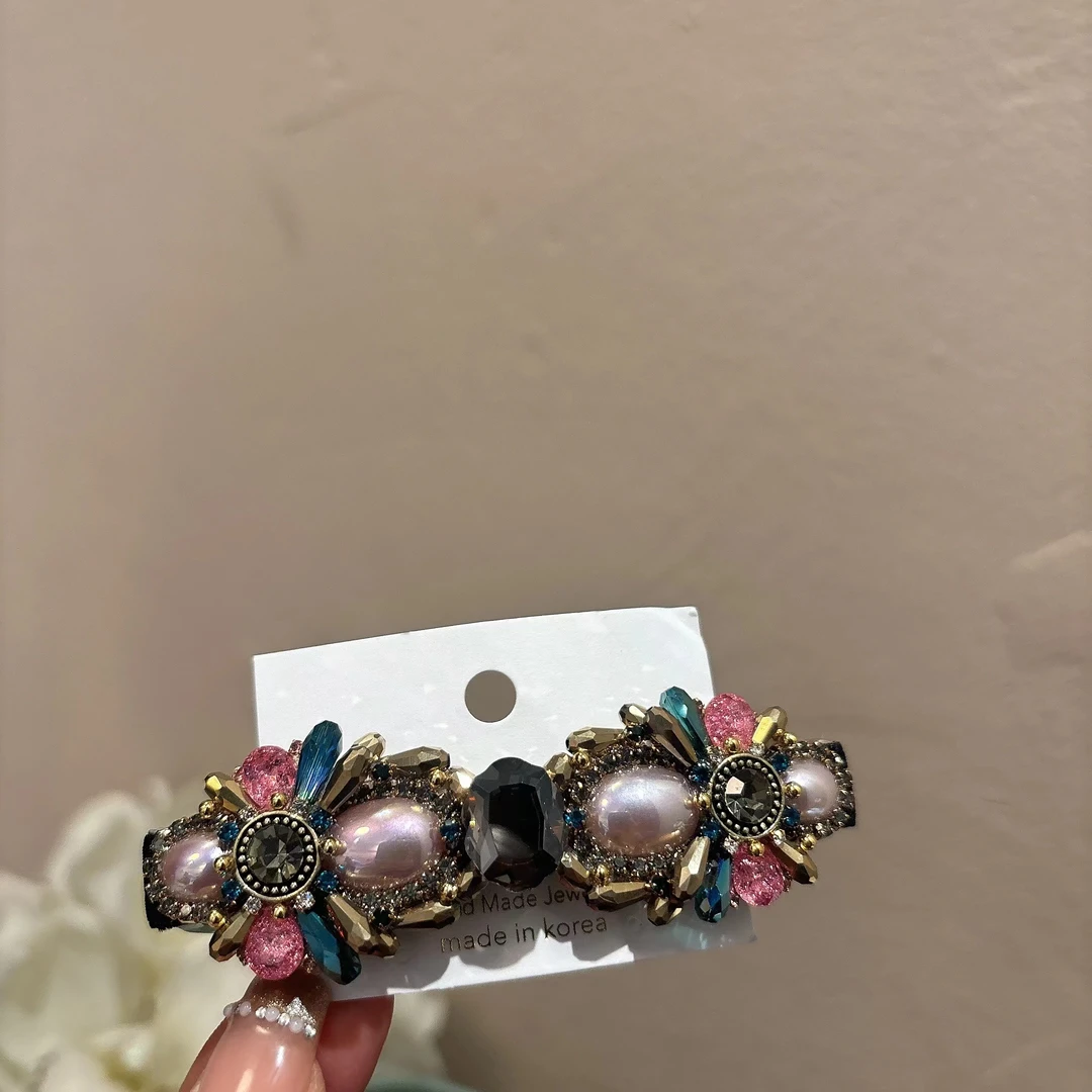 设计款彩色细闪发夹Y319