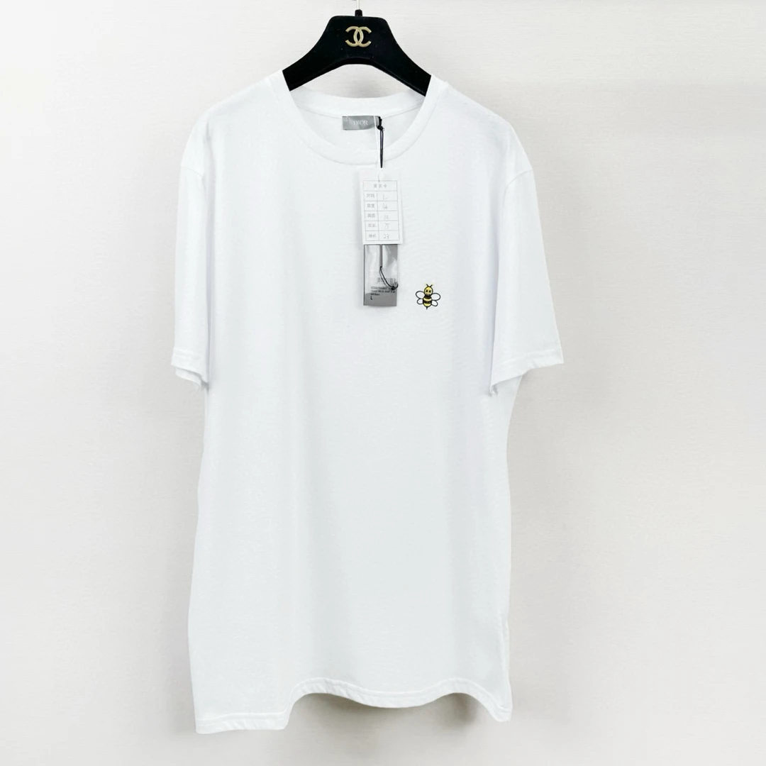 99新 DIOR/迪奥 Dior迪奥全新带吊牌男士白色短袖 正品 L码