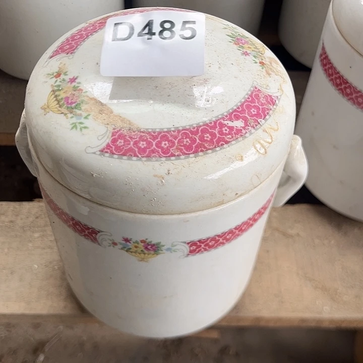 八九十年代高岭土盘碗碟有矿点D485 大号