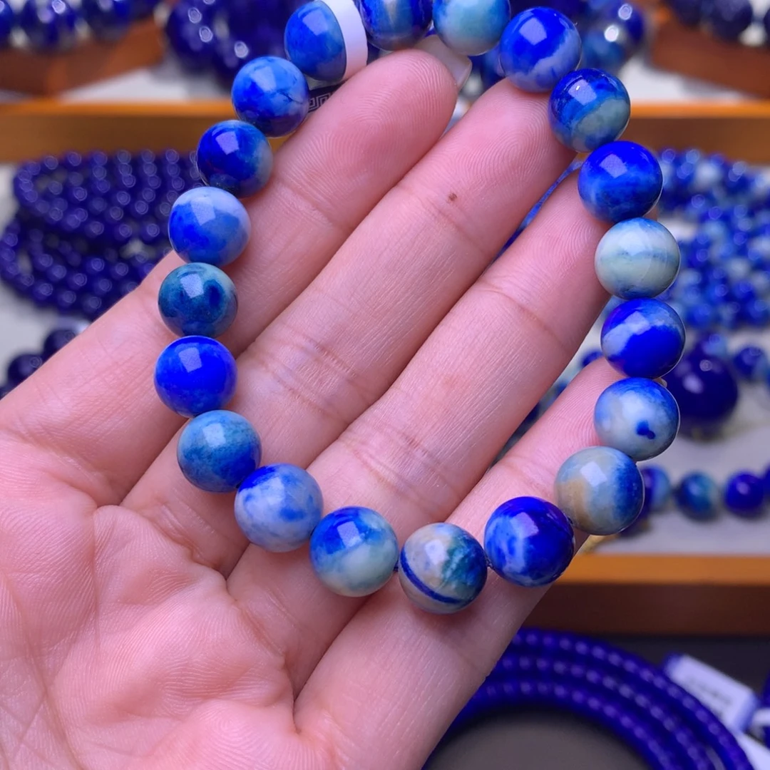 青金石未镶嵌手串9.8mm