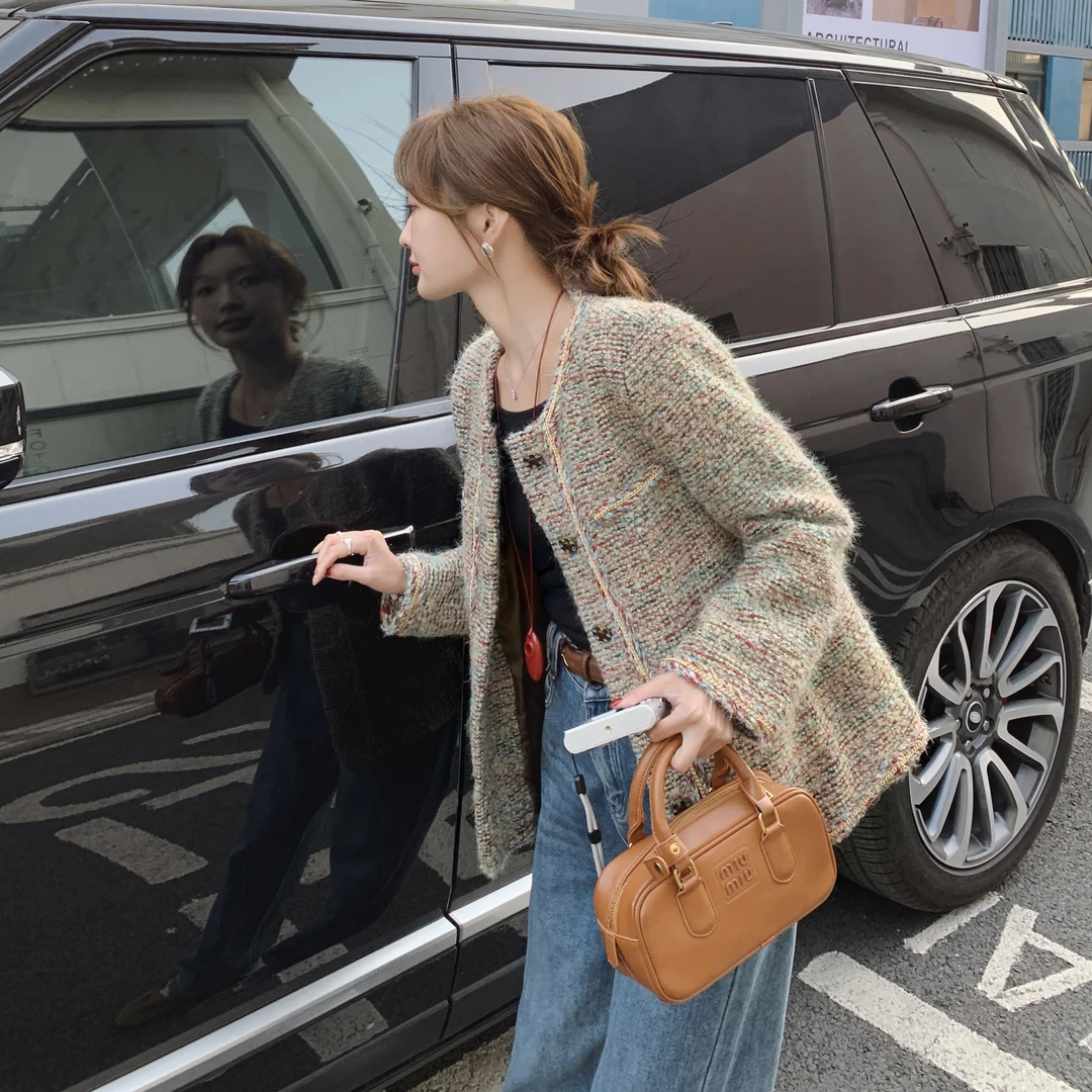 高级感气质型小香风外套2025春季新款女慵懒风大气千金风时尚上衣