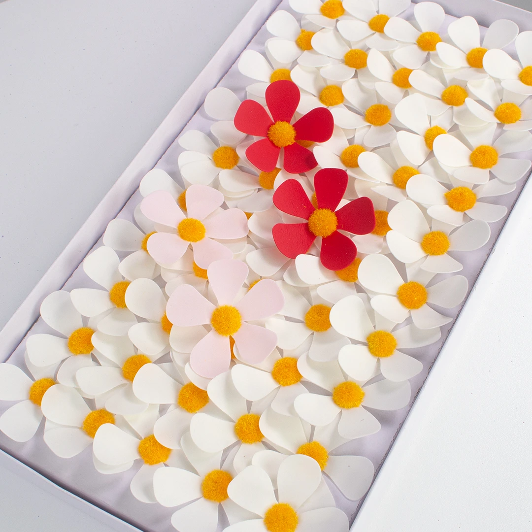 H H 仿真紫罗兰香皂花 50朵/盒 五瓣花手工DIY花束材料