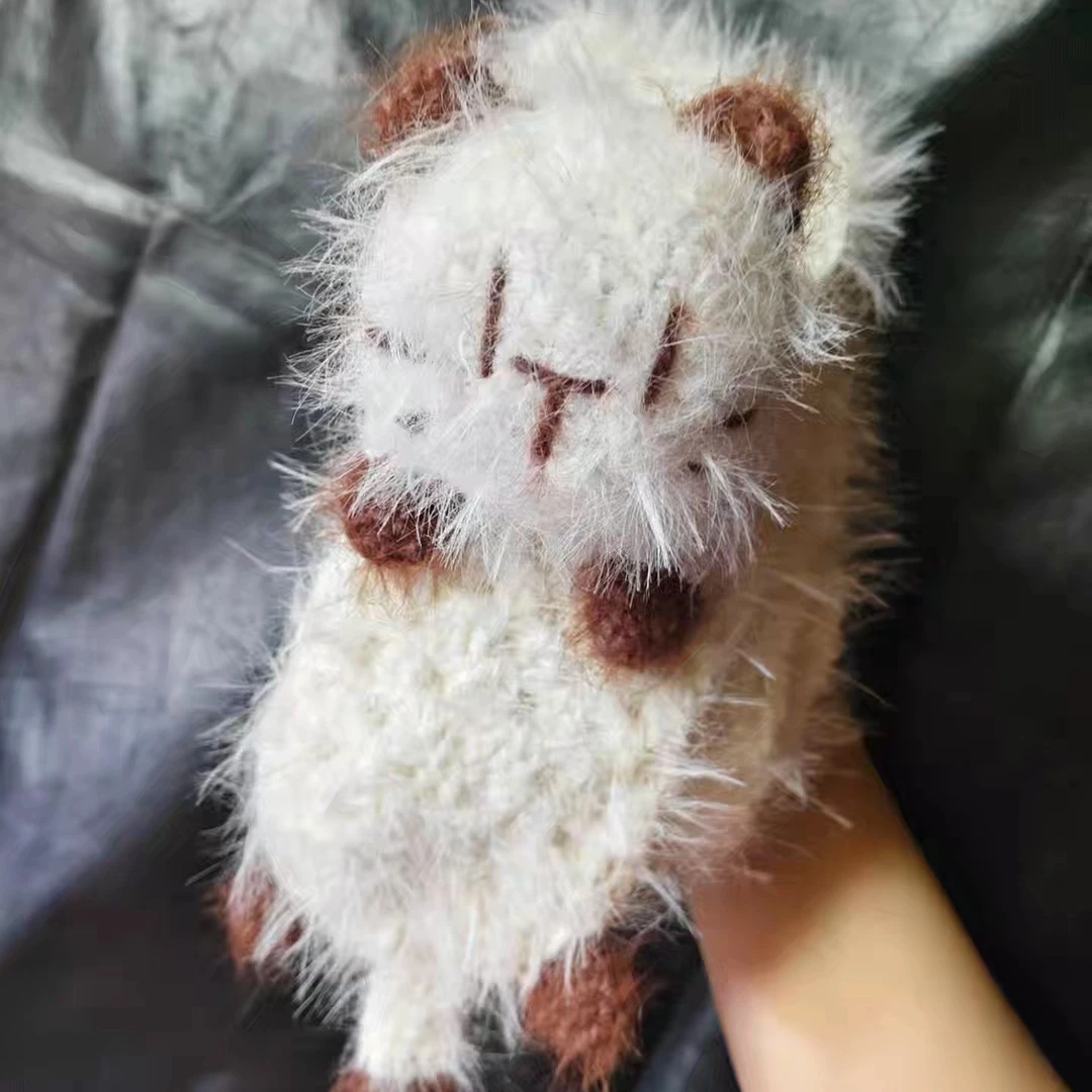 2.3斤仿貂手工编织毛线材料包DIY围巾线