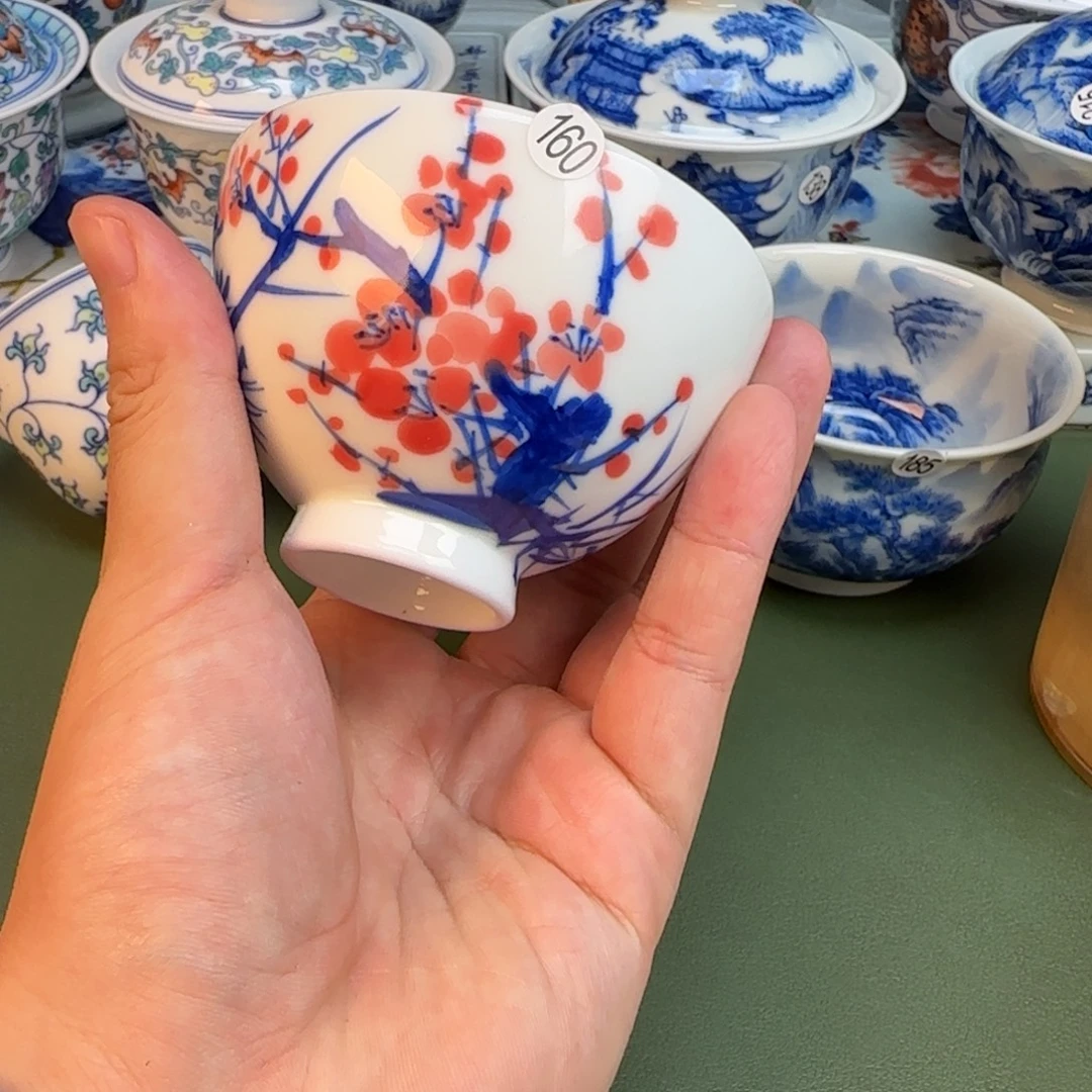 彦祖纯手工手绘茶具160
