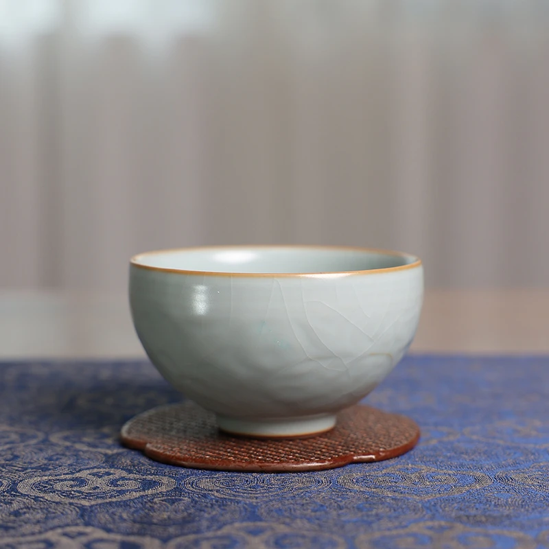 【小乔赏瓷】T分寸天青卧莲杯（fc013）