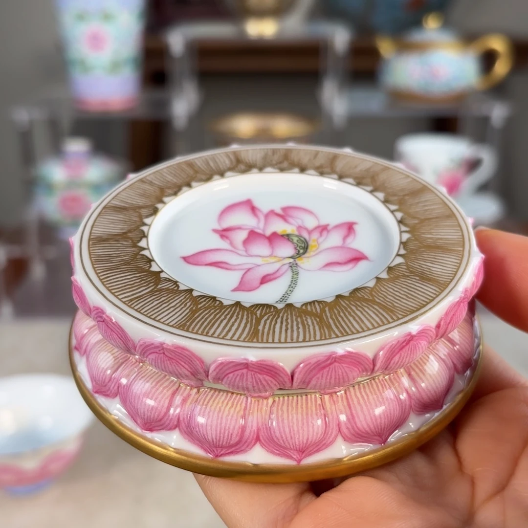 天***泪陶纯手工手绘 高端茶器