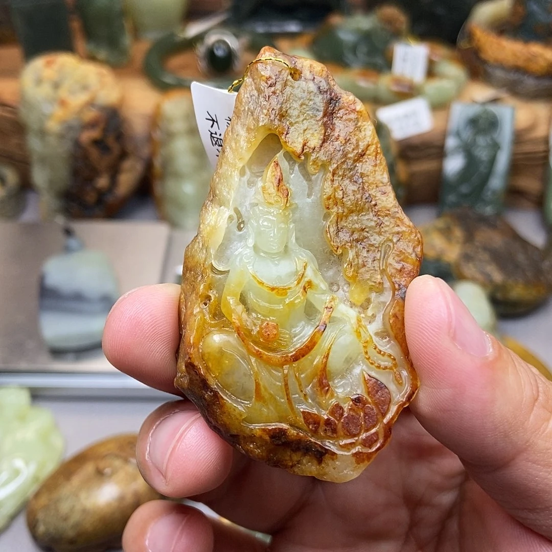 岫岩河磨玉（透闪石质玉）未镶嵌珠宝奇石K*n