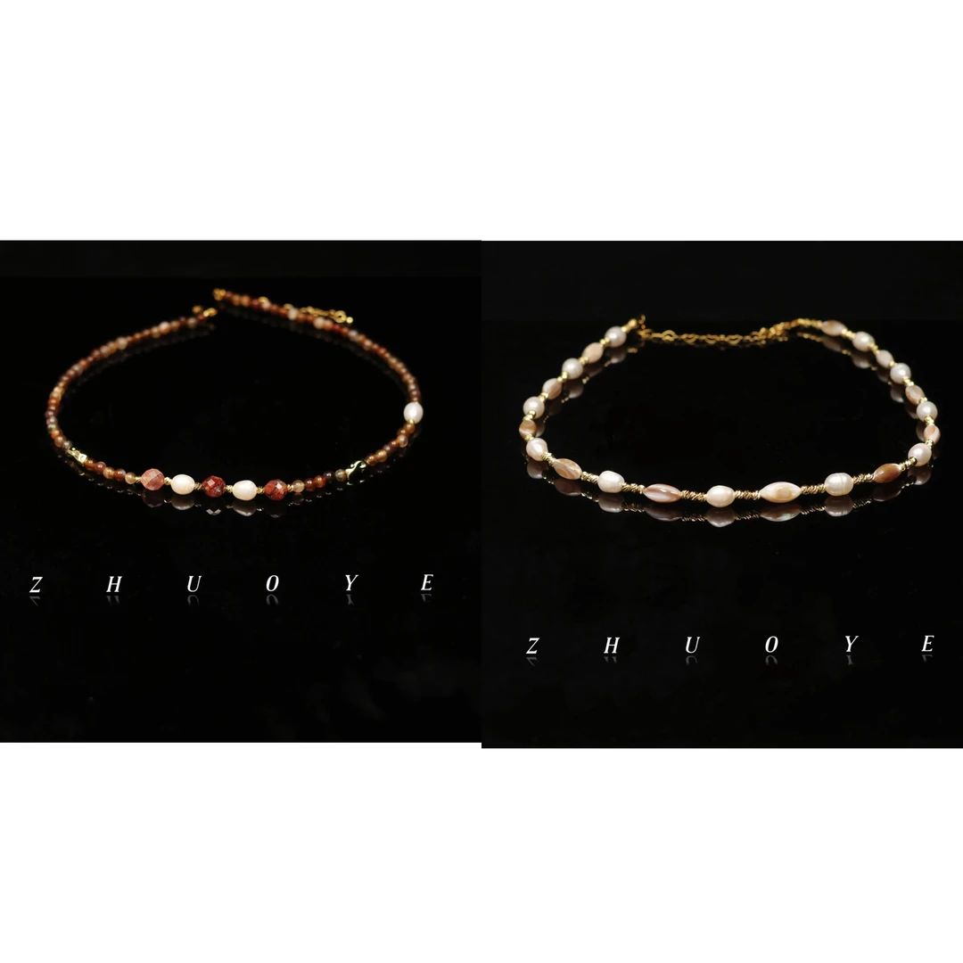 铜合金项链 「秋冬美拉德珍珠项链」   组合 高级感百搭 清仓福利