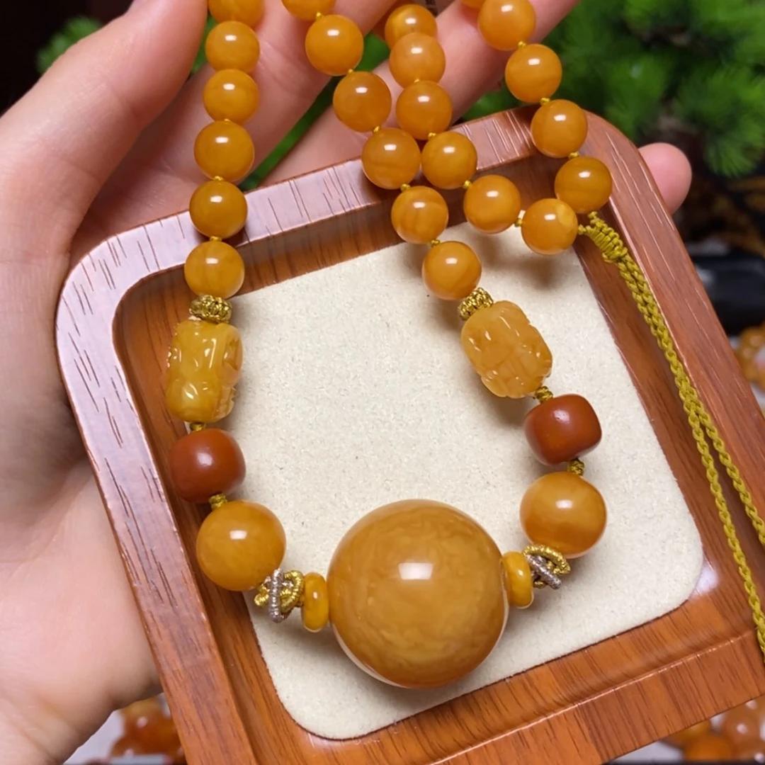 【闪购商品】蜜蜡颈饰未镶嵌项链