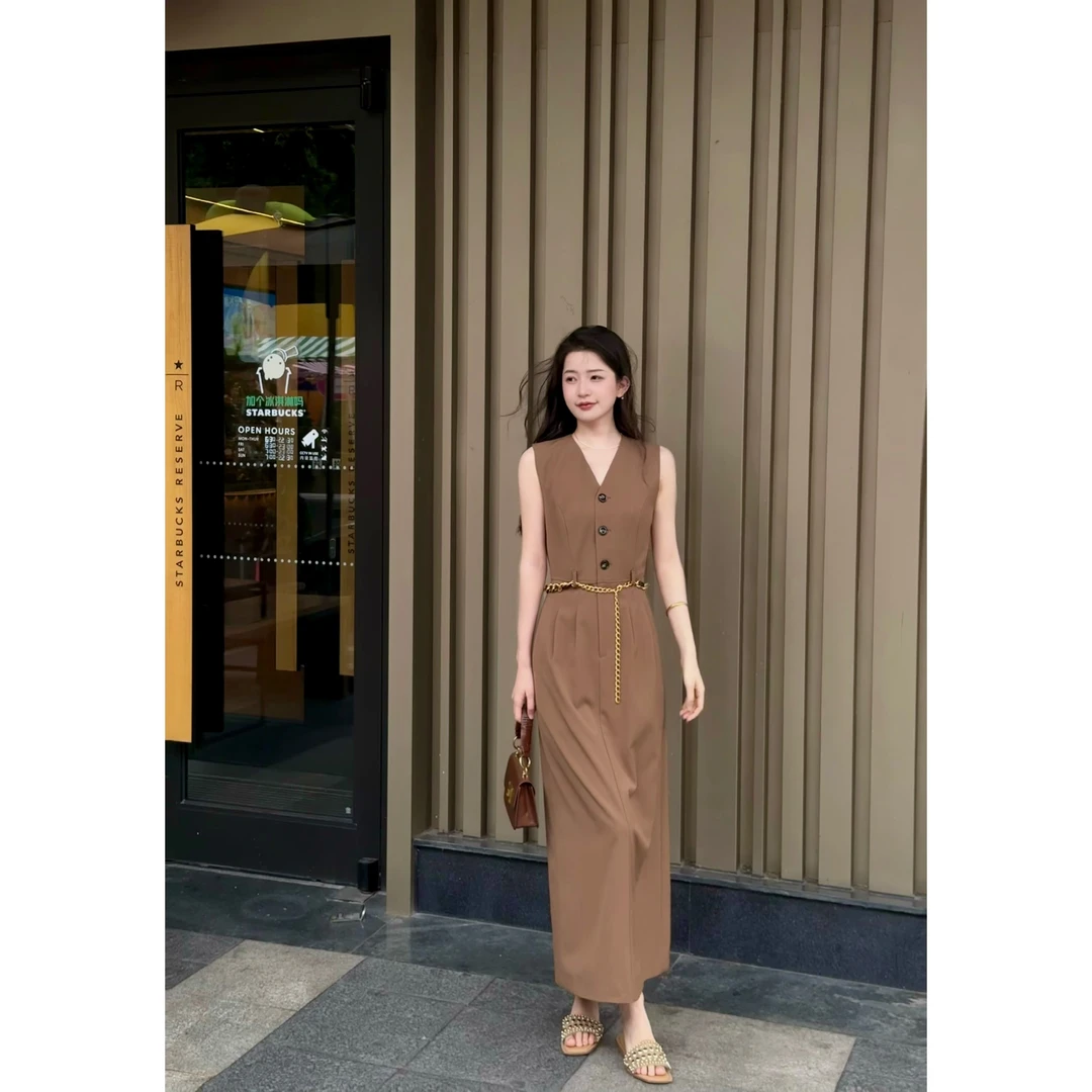 GIRDEAR/哥弟「罗马画报」新款时尚简约收腰气质女装连衣裙1500526