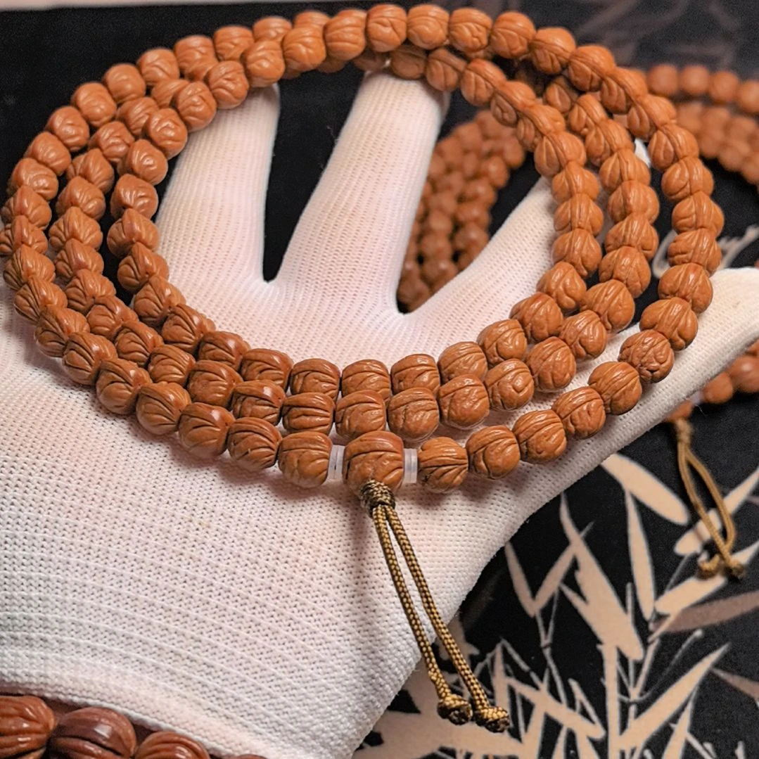 桃核手串小龙纹脖挂10