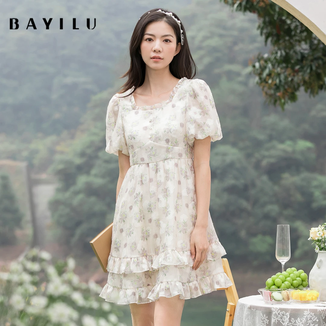 【毛毛专属】芭依璐女装夏季新款时尚连衣裙86L7618