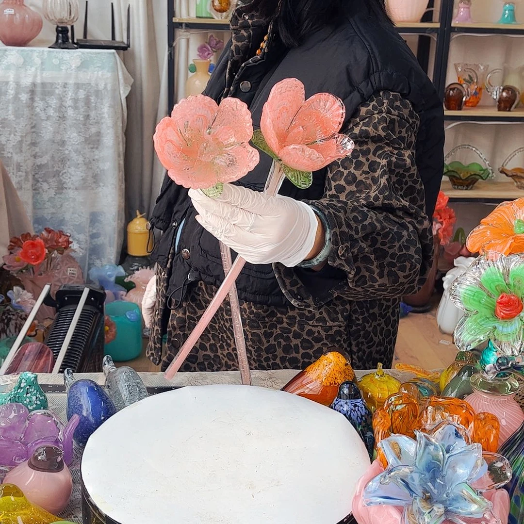 2朵夜光花家悦琉璃品福利