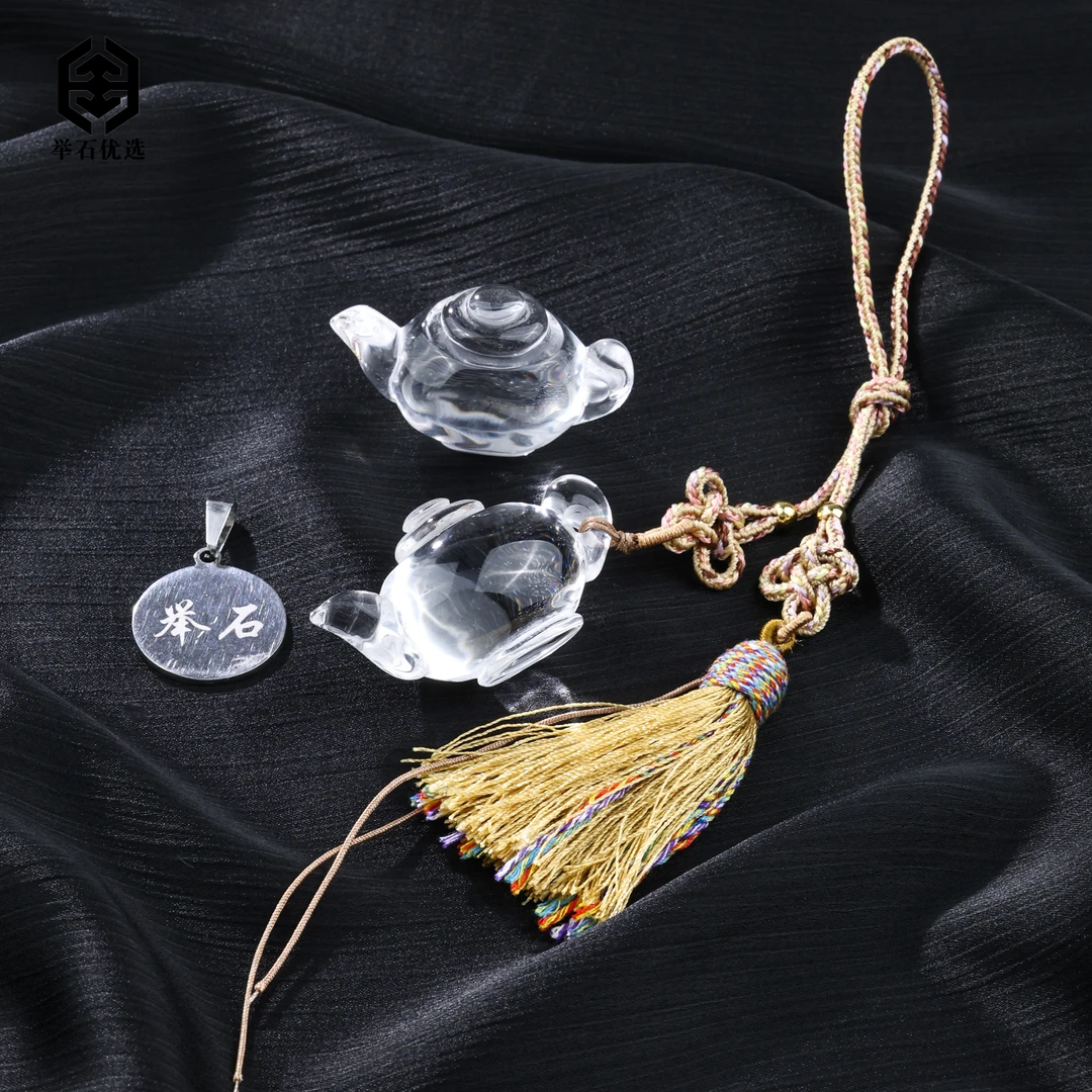 【举石优选】S0607-H9-947水晶挂件（一件/多样性发/约46*26*31mm）u