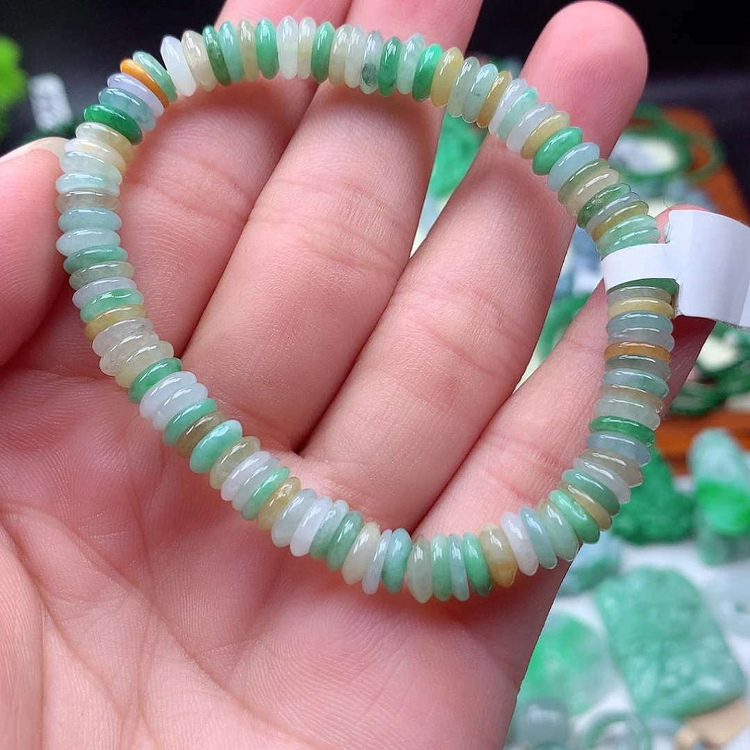 翡翠未镶嵌项链手串