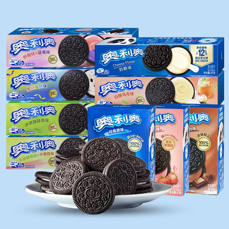 奥利奥饼干97g*3盒多口味混合经典美味夹心休闲食品解馋零食bt