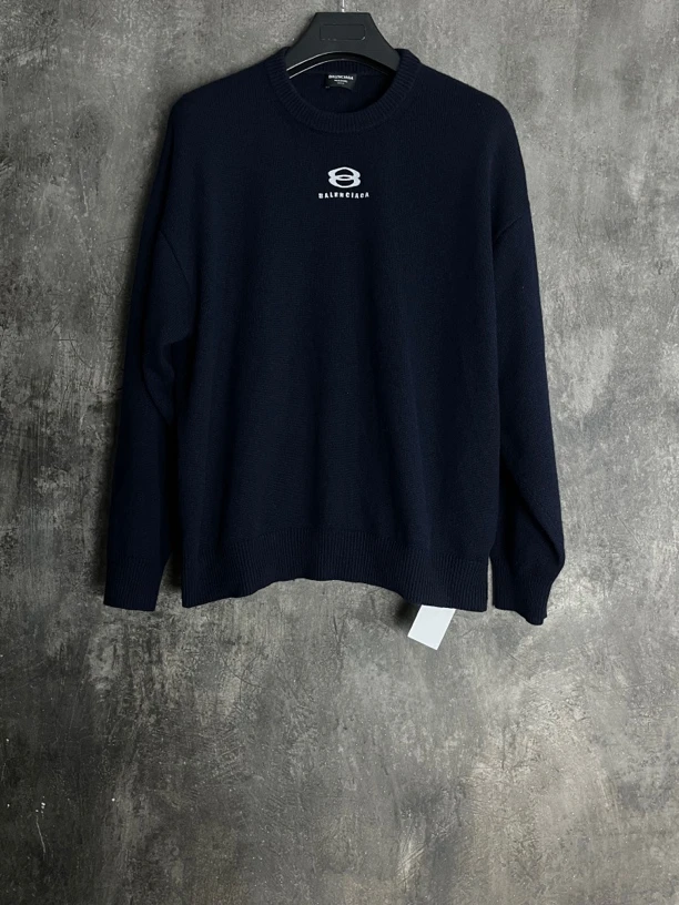 全新未使用 Balenciaga/巴黎世家 XS码*1/双环刺绣毛衣/01800