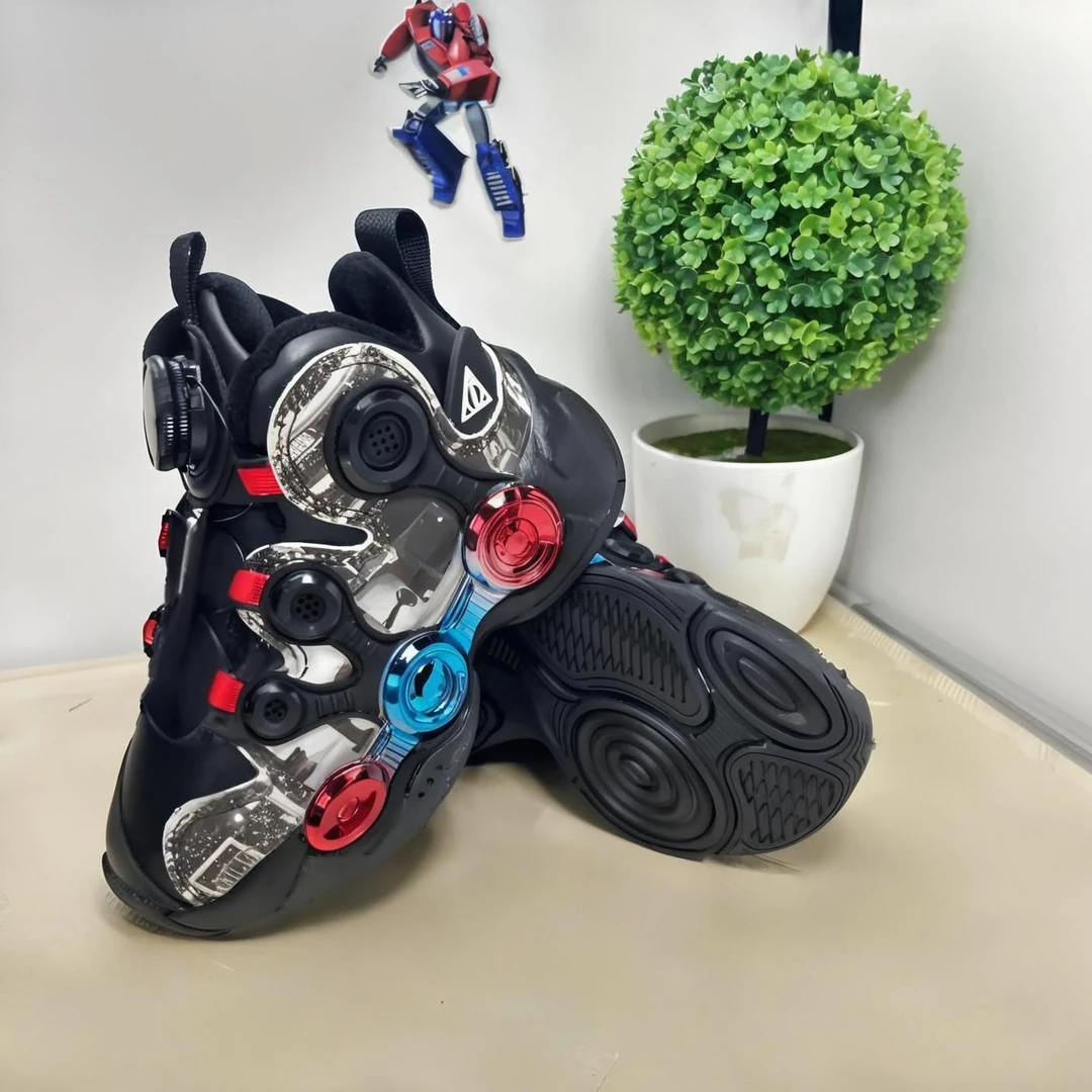 冬季加棉鞋子皮面防水防滑保暖旋转纽扣休闲运动鞋