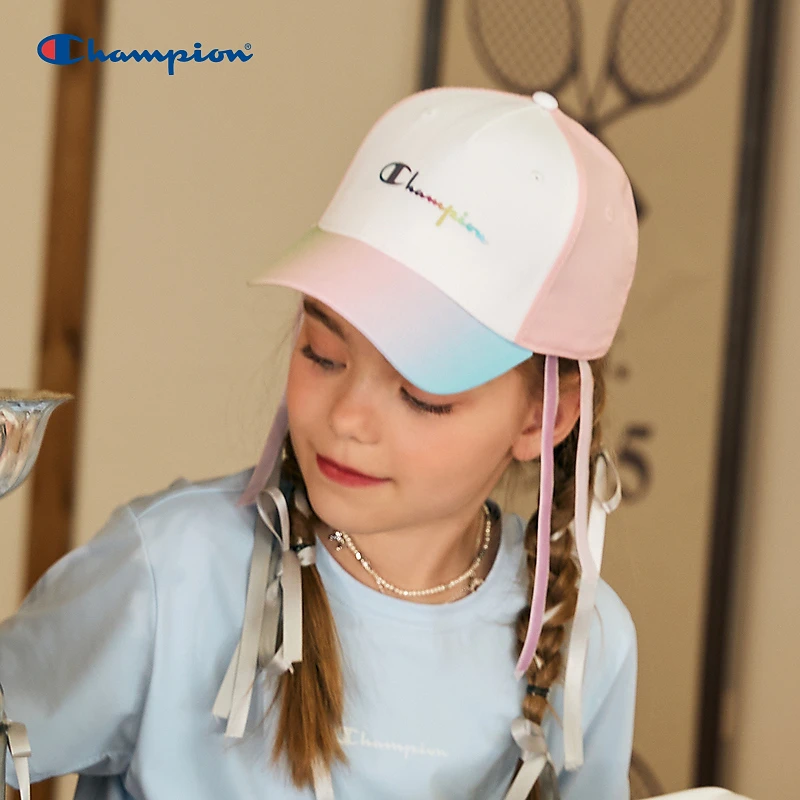 Champion25春经典日常舒适Logo中小童棒球帽S5JF07