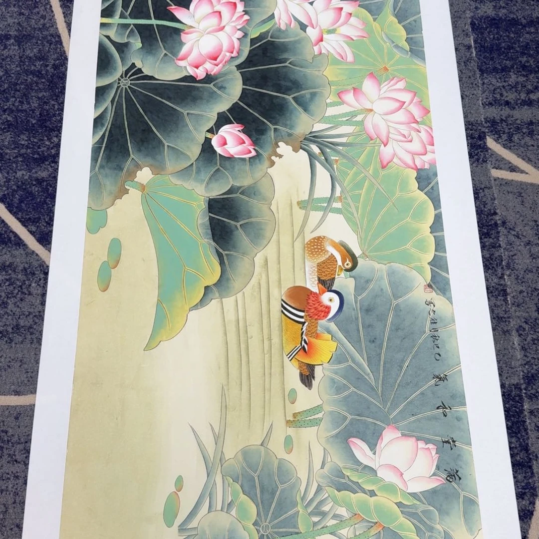 国画国画作品山水花鸟