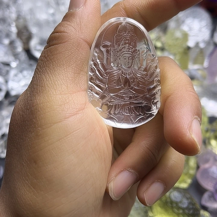 水晶摆件未镶嵌吊坠