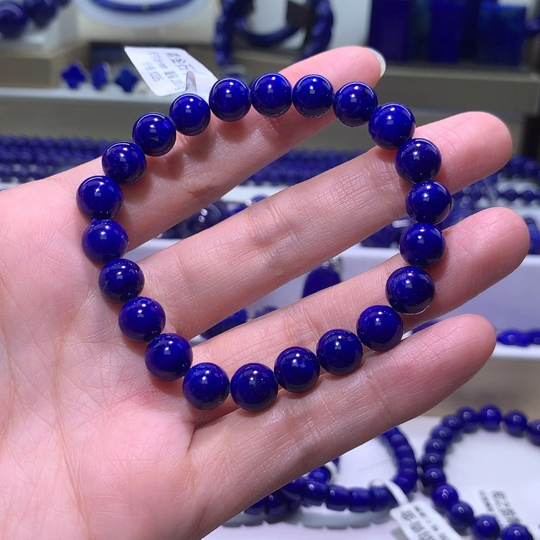自***在青金石未镶嵌天然原矿手串8.3m