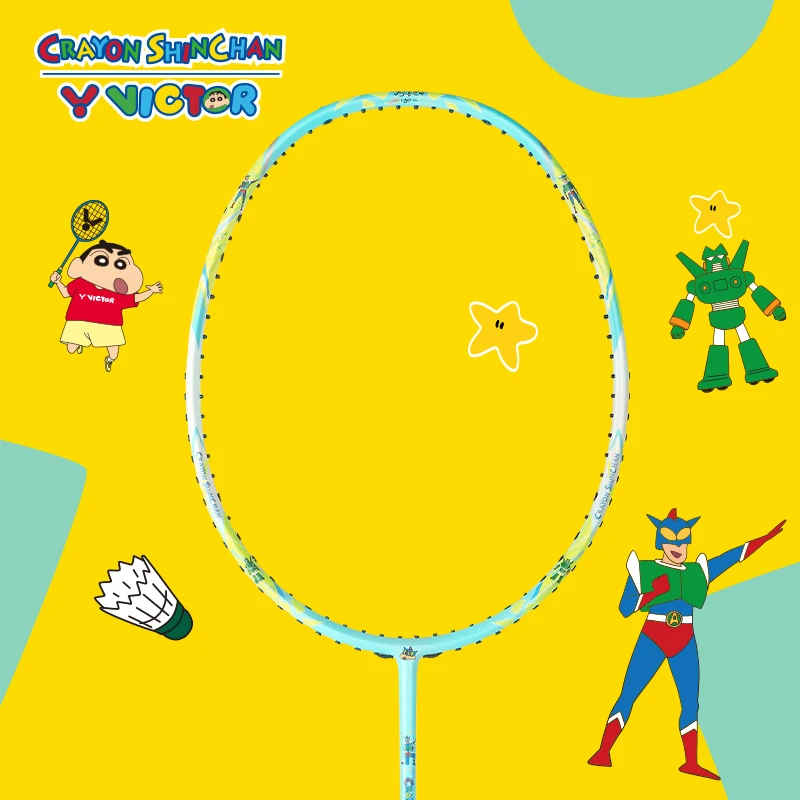 VICTOR/威克多羽毛球拍蜡笔小新联名系列商品全碳素单拍 ARS-C